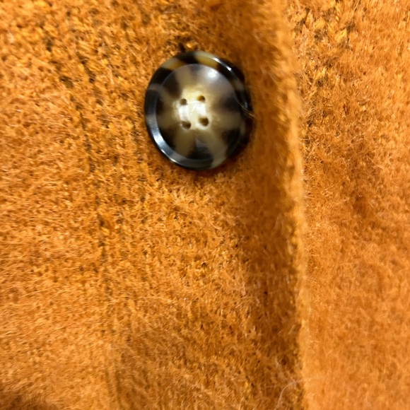 Urban Outfitters Thea Oversized Cardigan Rust Orange Boho Indie Cozy XS - Picture 5 of 10